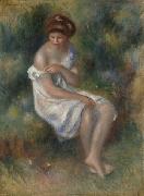 Seated Girl in Landscape